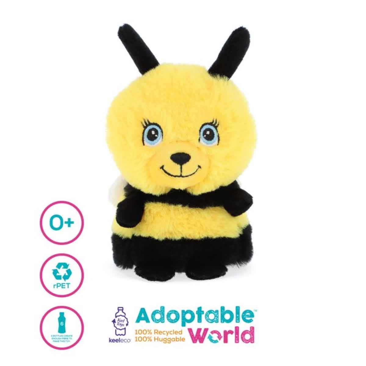 Keel Toys 4" Keeleco Mini Adoptable World Assorted Plush Toy Toddler, 0-2 Years