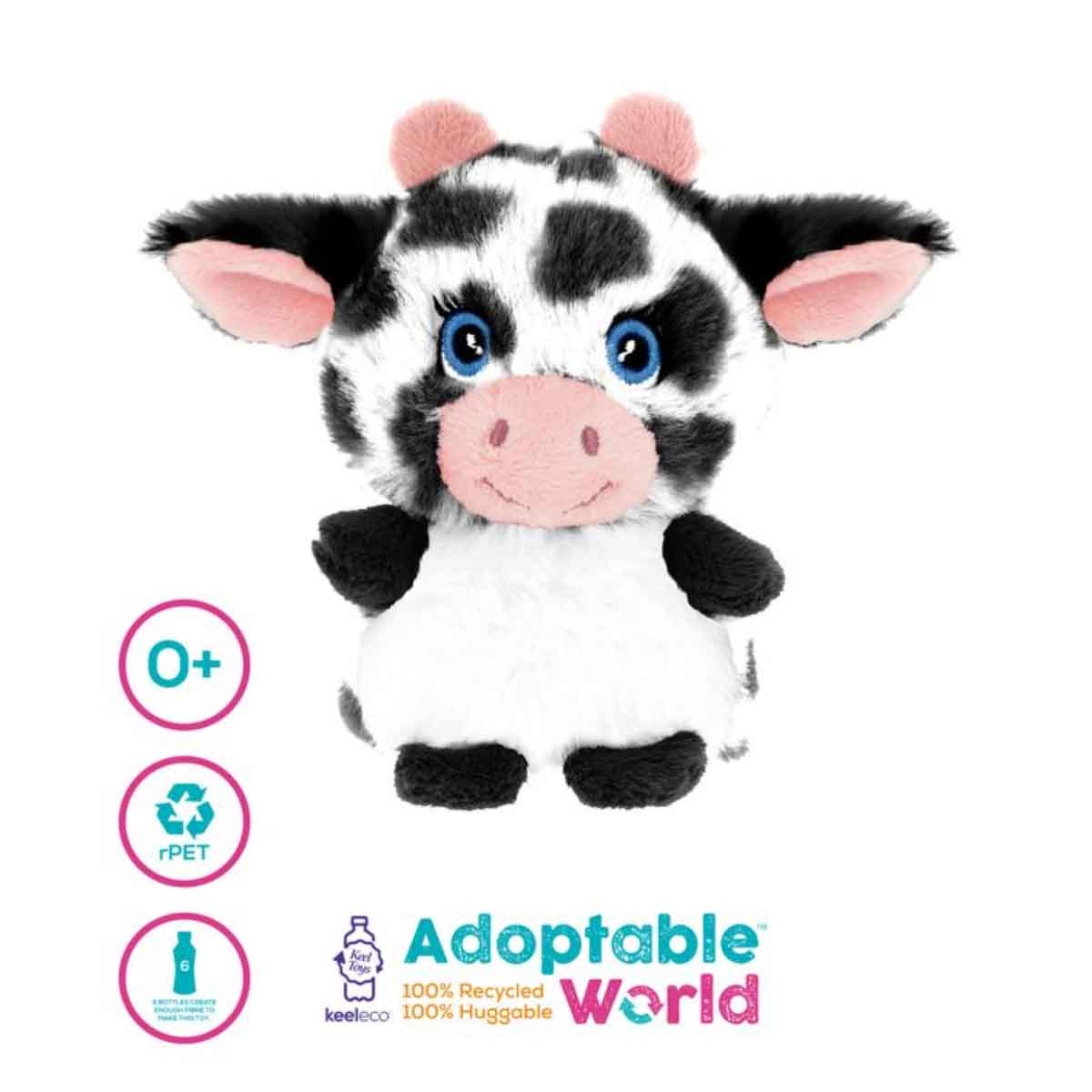 Keel Toys 4" Keeleco Mini Adoptable World Assorted Plush Toy Toddler, 0-2 Years