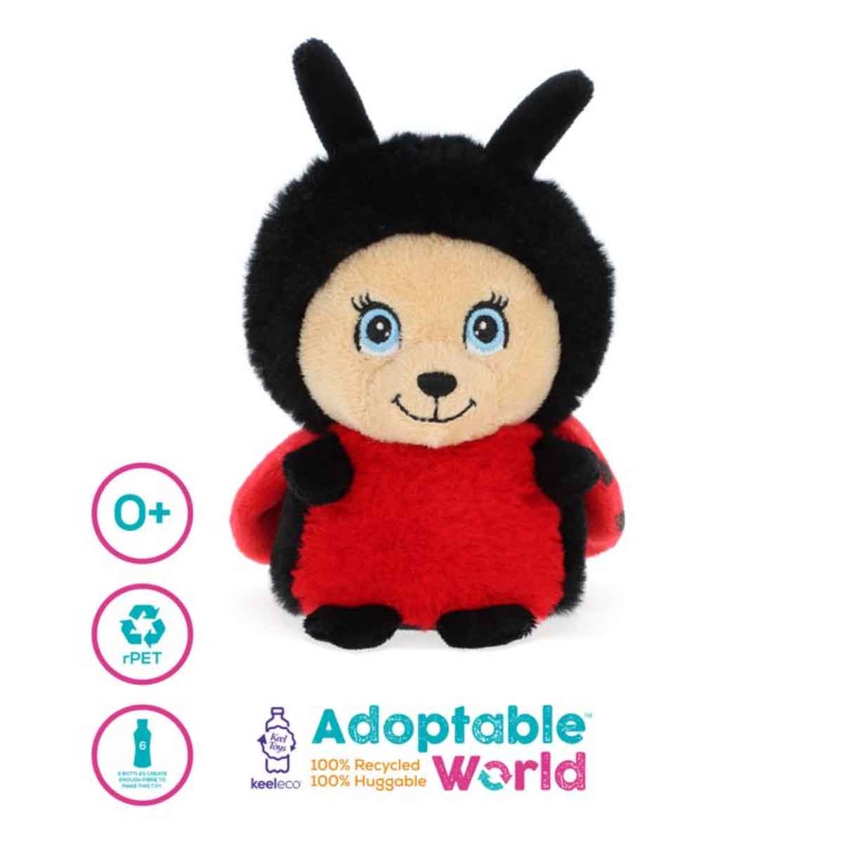 Keel Toys 4" Keeleco Mini Adoptable World Assorted Plush Toy Toddler, 0-2 Years