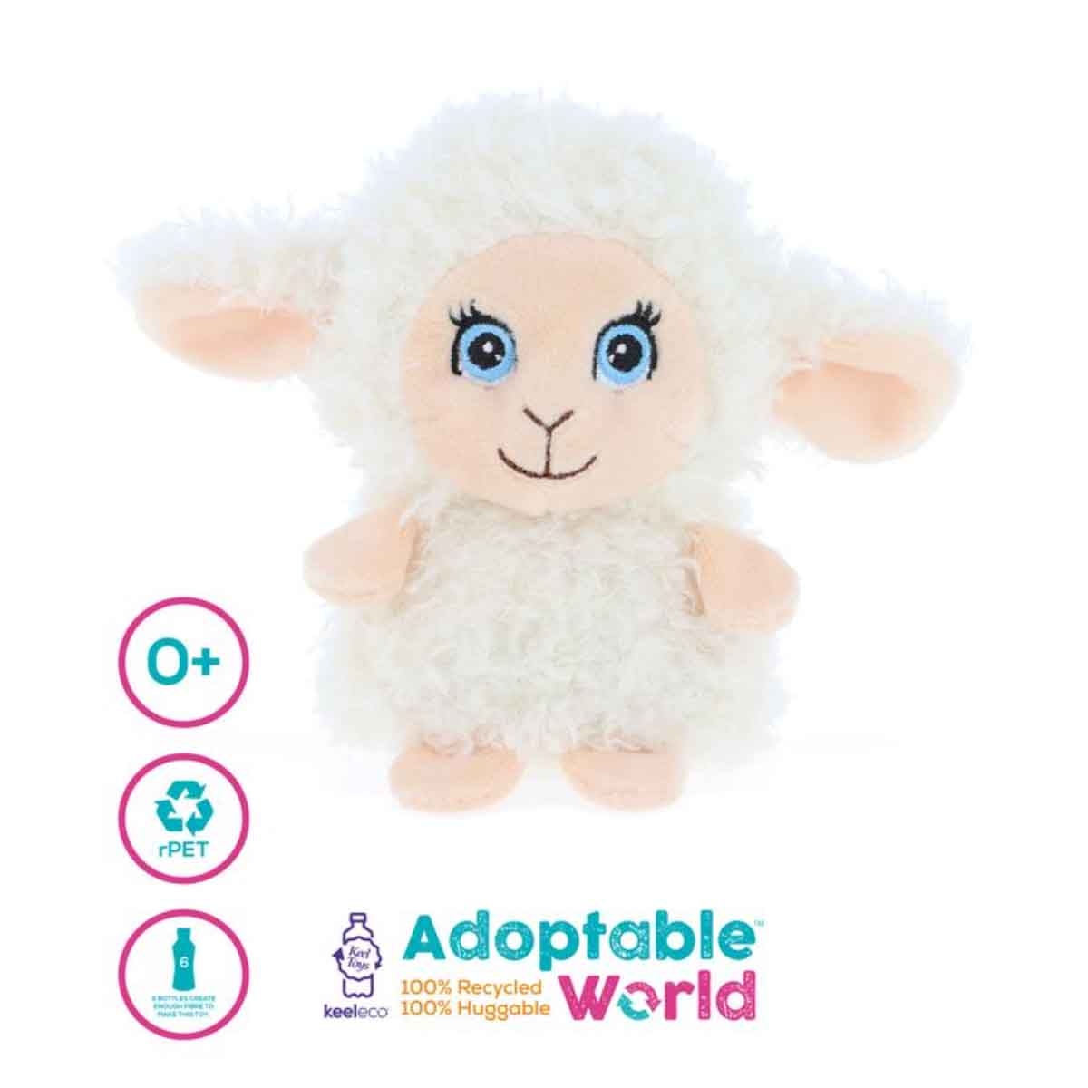 Keel Toys 4" Keeleco Mini Adoptable World Assorted Plush Toy Toddler, 0-2 Years