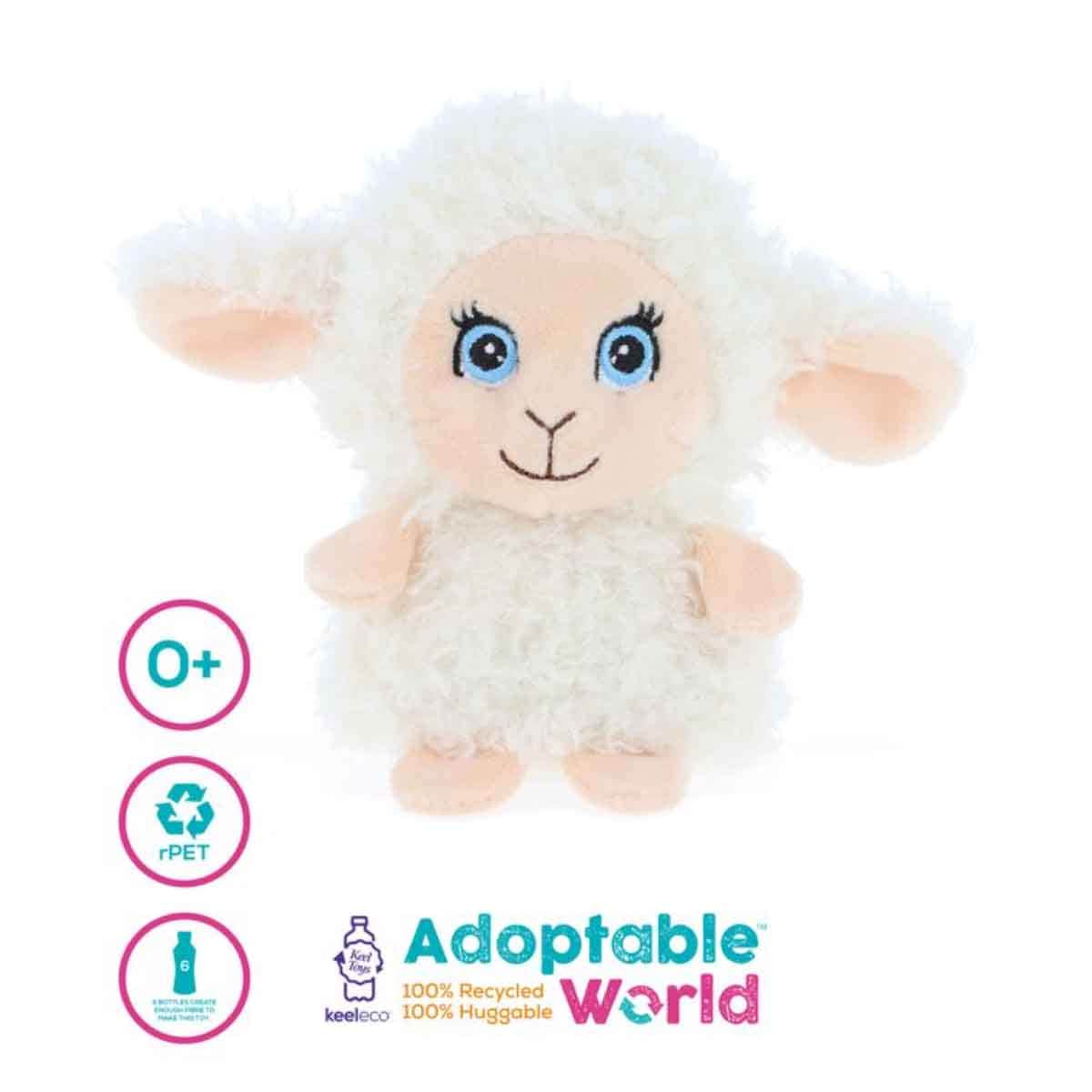 Keel Toys 4" Keeleco Mini Adoptable World Assorted Plush Toy Toddler, 0-2 Years