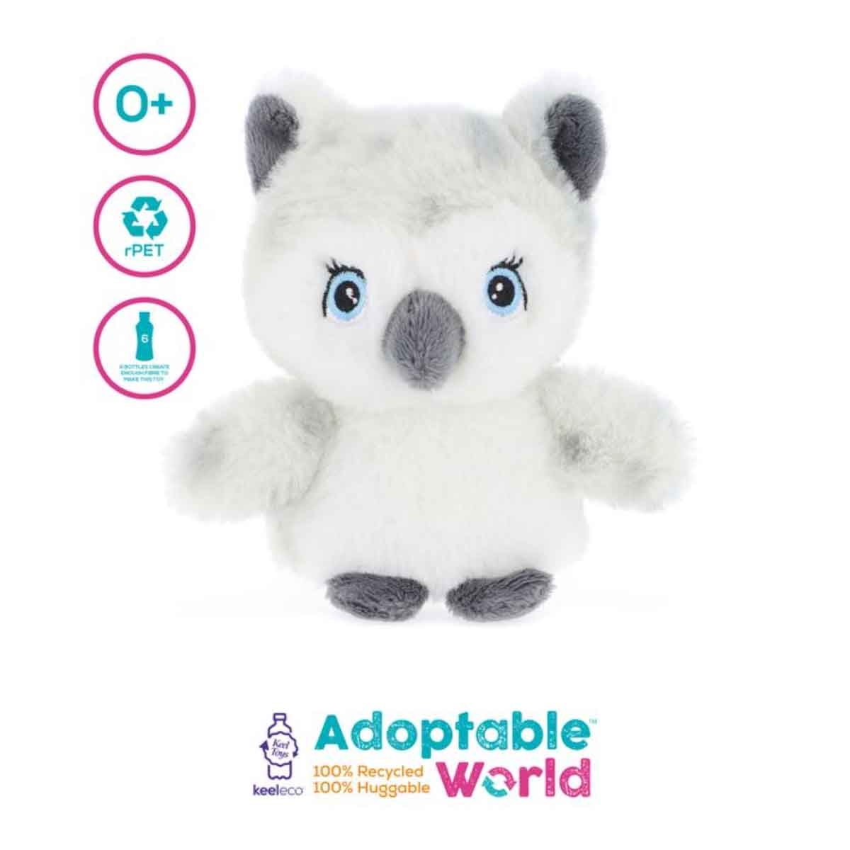 Keel Toys 4" Keeleco Mini Adoptable World Assorted Plush Toy Toddler, 0-2 Years