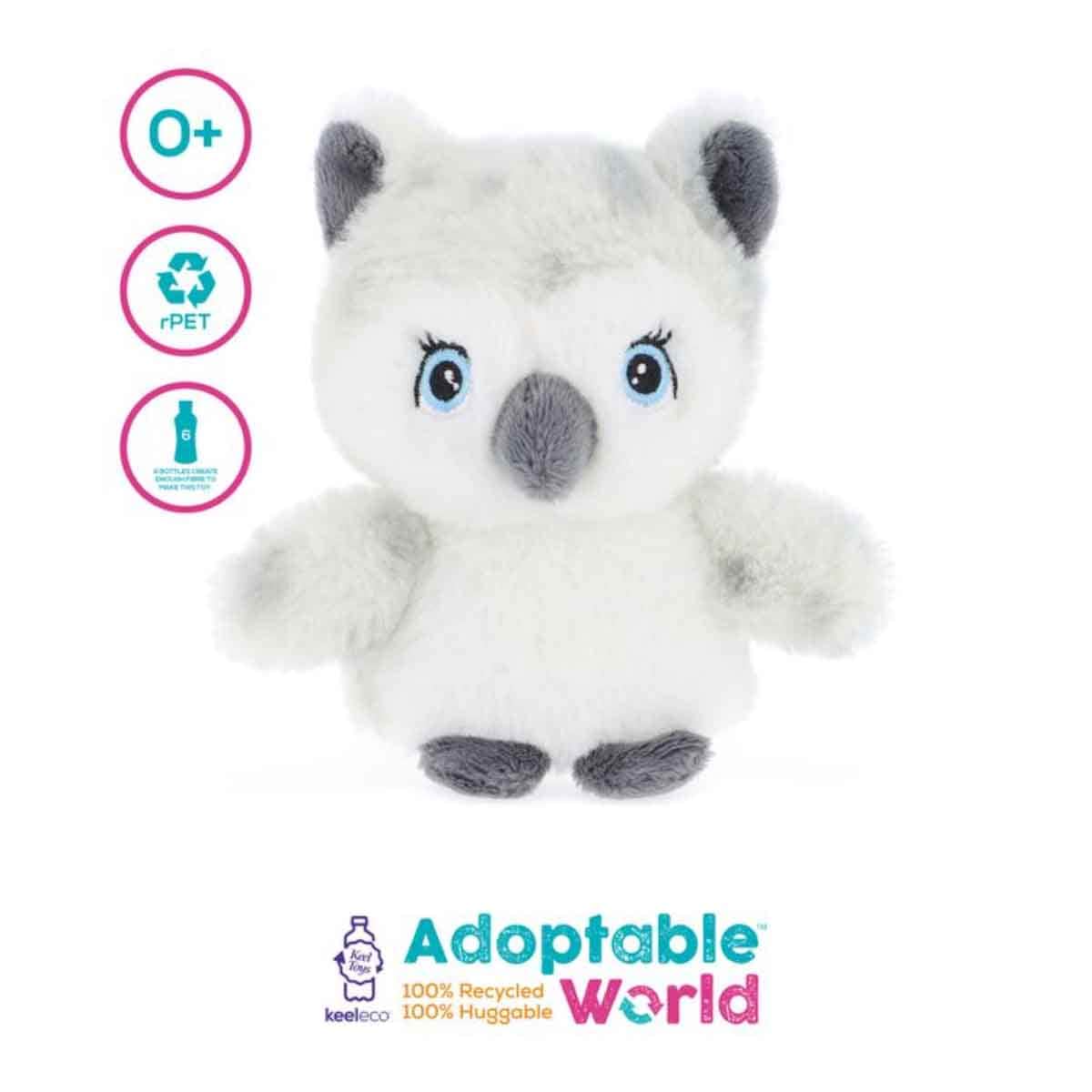 Keel Toys 4" Keeleco Mini Adoptable World Assorted Plush Toy Toddler, 0-2 Years