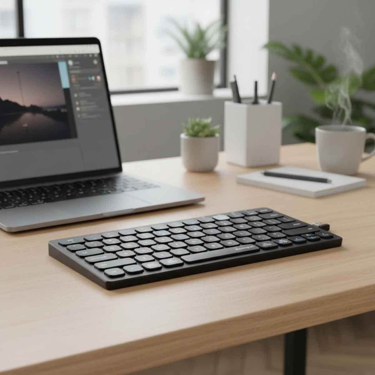 Kensington Black Multi-Device Dual Wireless Compact Keyboard
