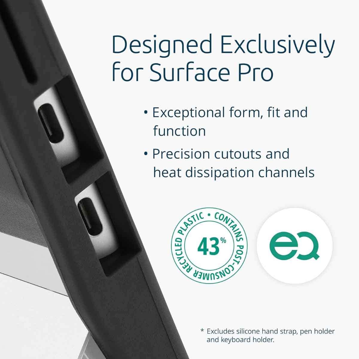 Kensington BlackBelt EQ Rugged Case for Surface Pro 9/10/11/CoPilot & PC