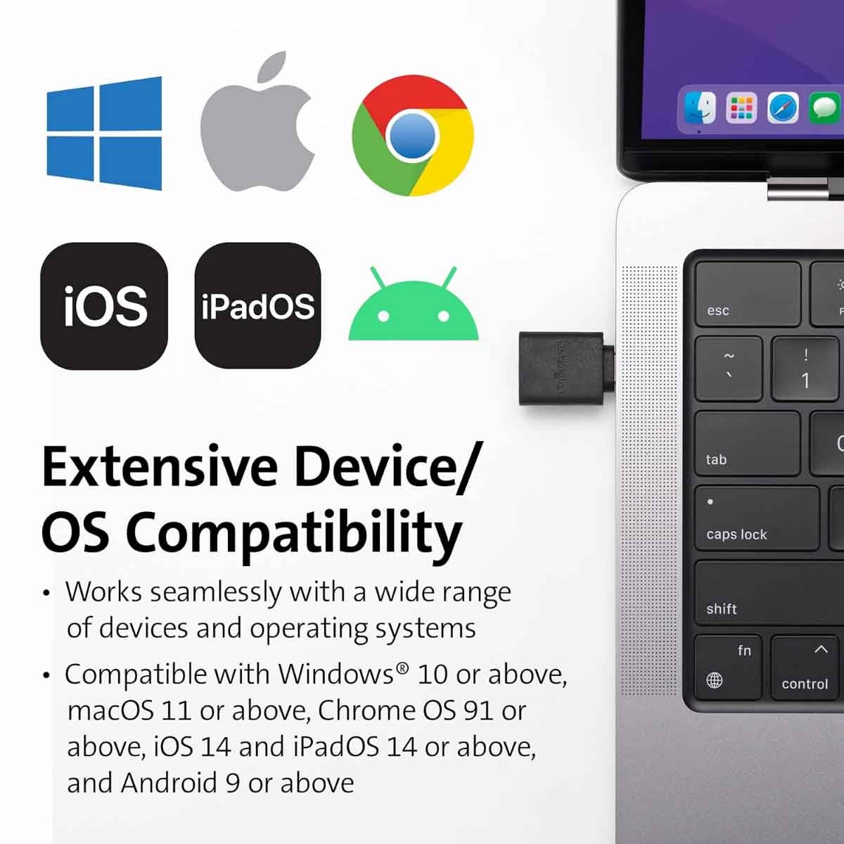 Kensington CA1010 USB-C to USB-A Adapter