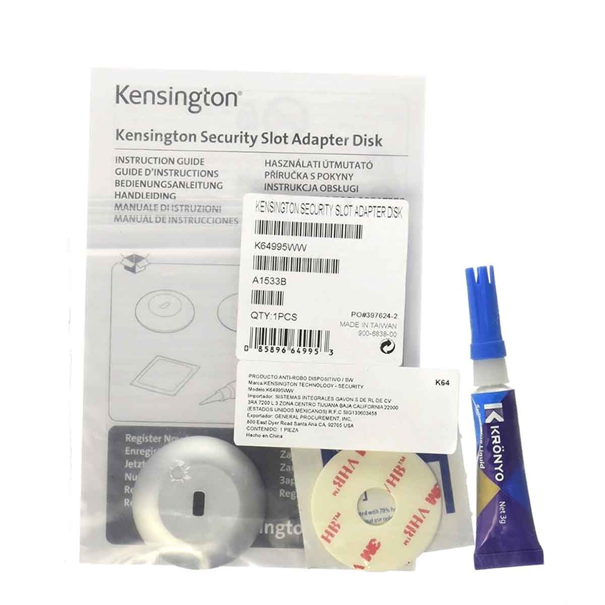 Kensington Security Slot Adapter Kit for Ultrabook