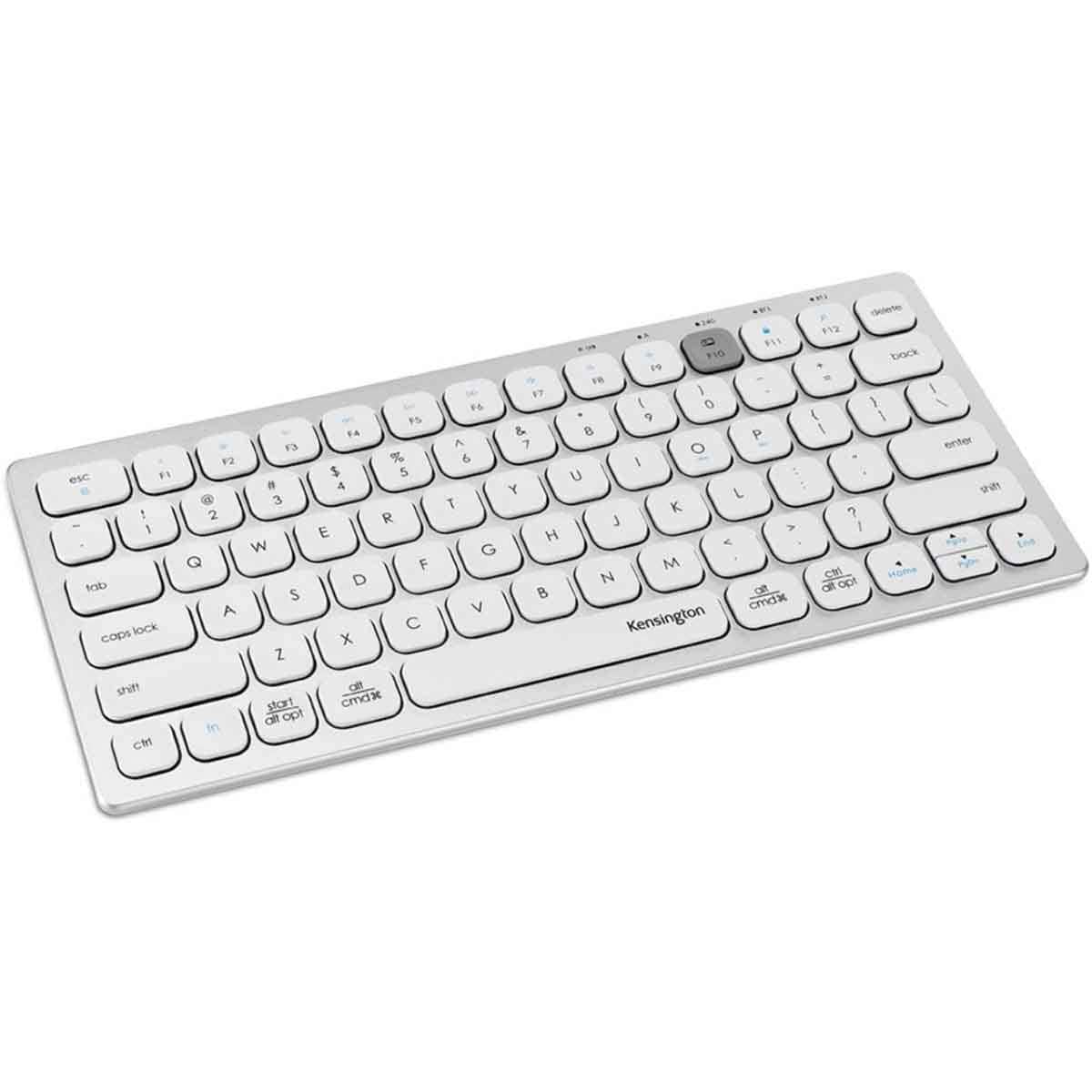 Kensington White Multi-Device Dual Wireless Compact Keyboard