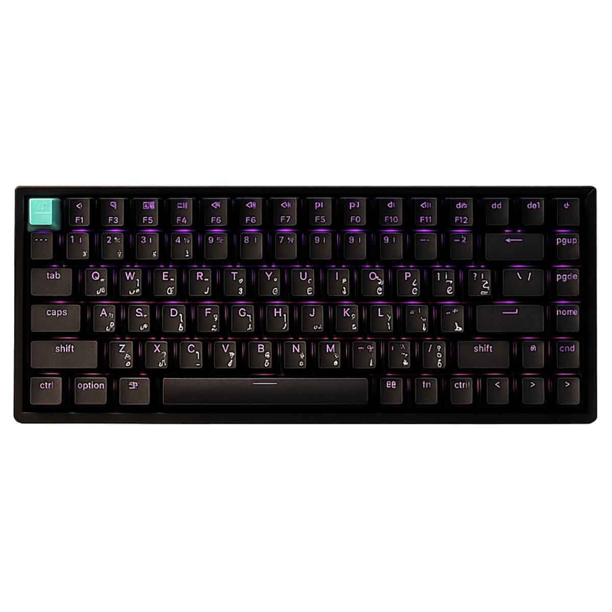 Keychron Black K2 HE 75% RGB Arabic Layout Wireless Gaming Keyboard
