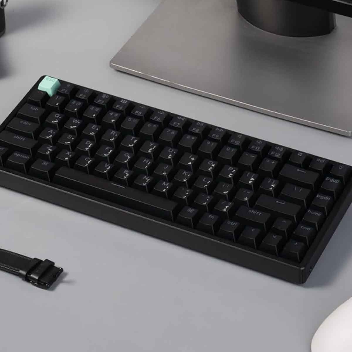 Keychron Black K2 HE 75% RGB Arabic Layout Wireless Gaming Keyboard