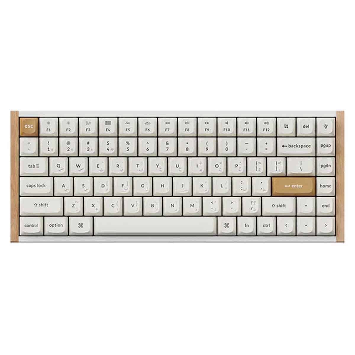 Keychron White K2 HE 75% RGB Arabic Layout Special Edition Wireless Gaming Keyboard