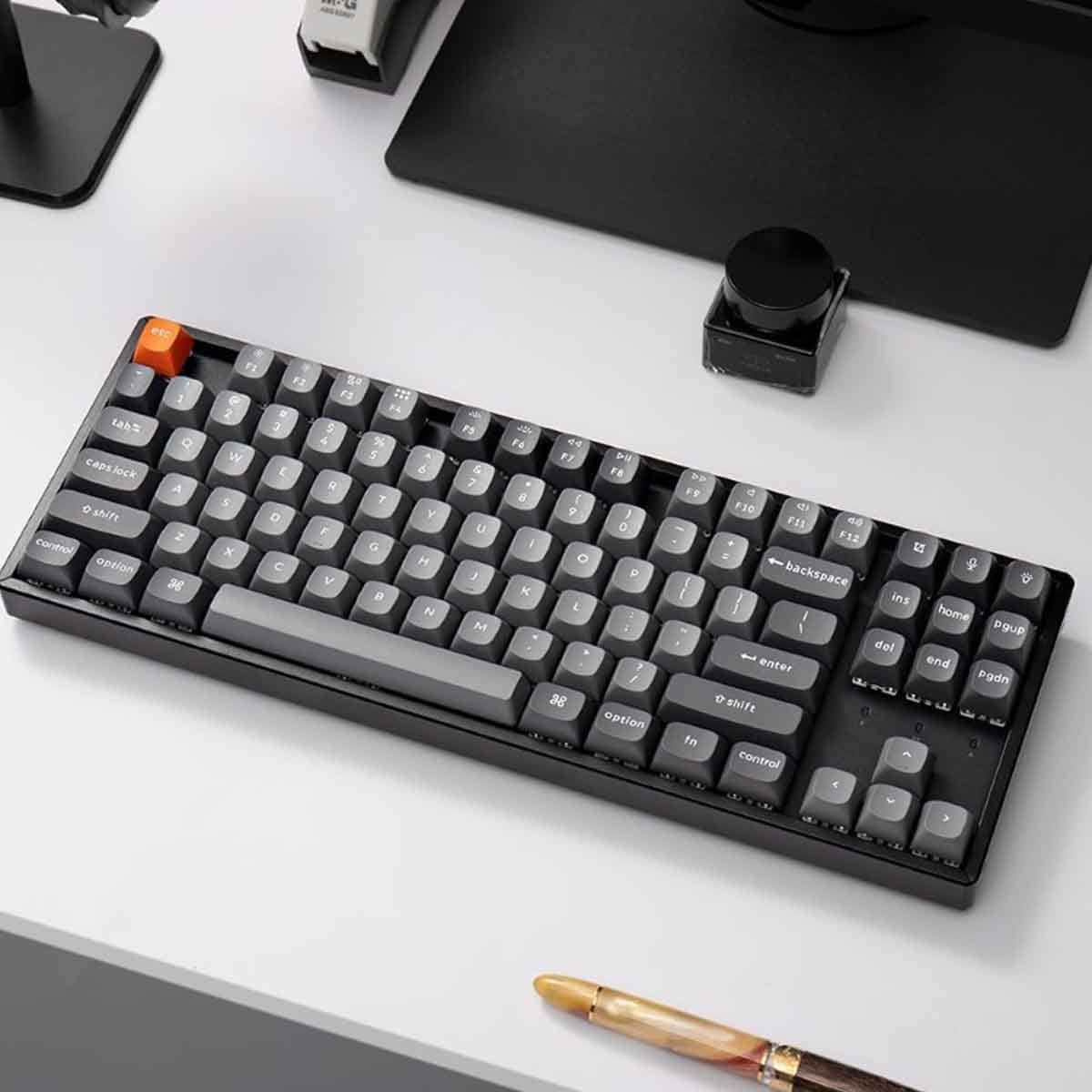 Keychron Black K8 Max QMK TKL RGB Mechanical Arabic Wireless Gaming Keyboard