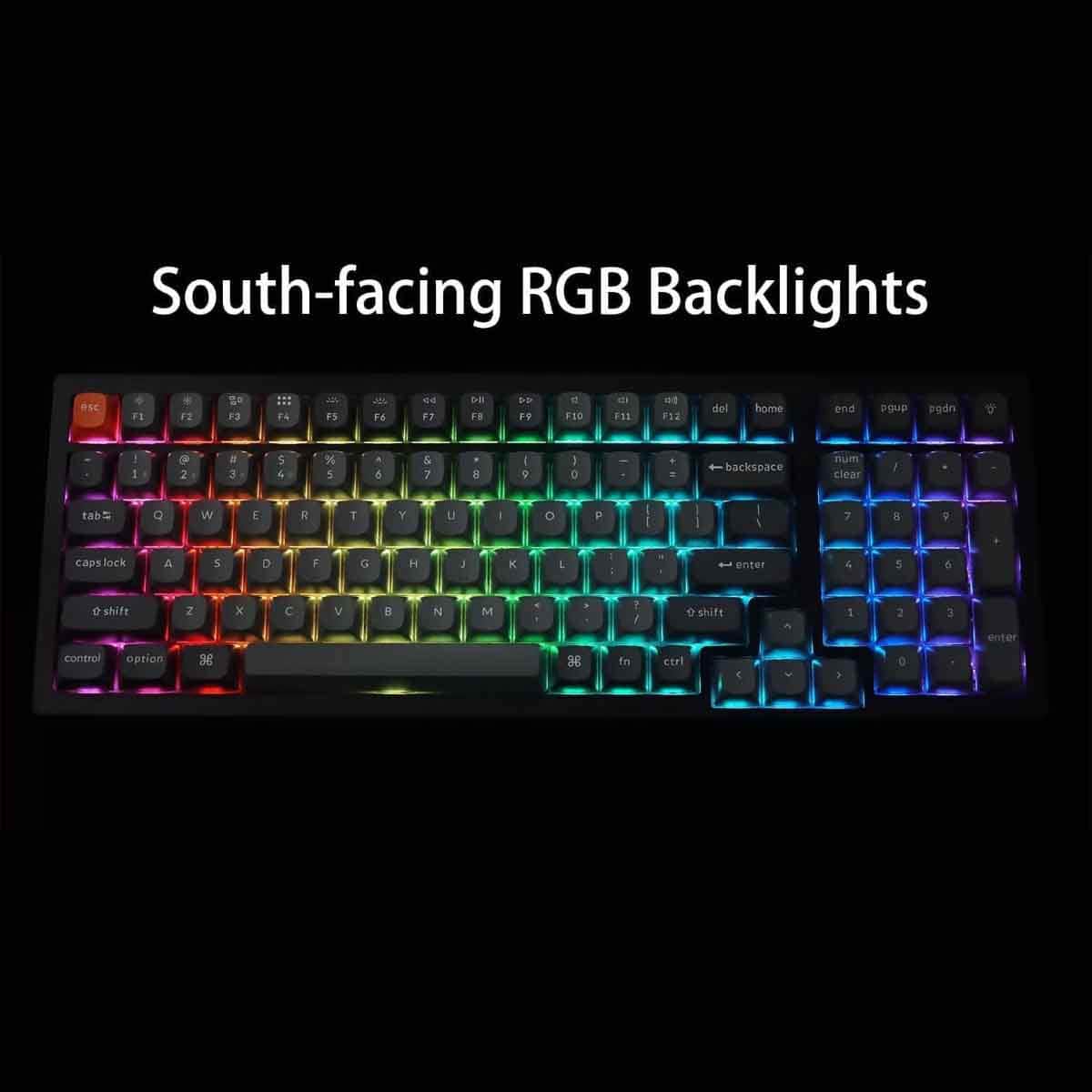 Keychron Black K8 Max QMK TKL RGB Mechanical Arabic Wireless Gaming Keyboard