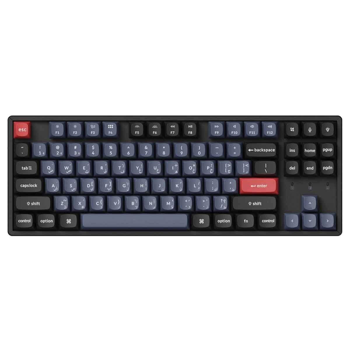 Keychron Black K8 Pro Swappable RGB Aluminum Red Switch Wireless Gaming Keyboard