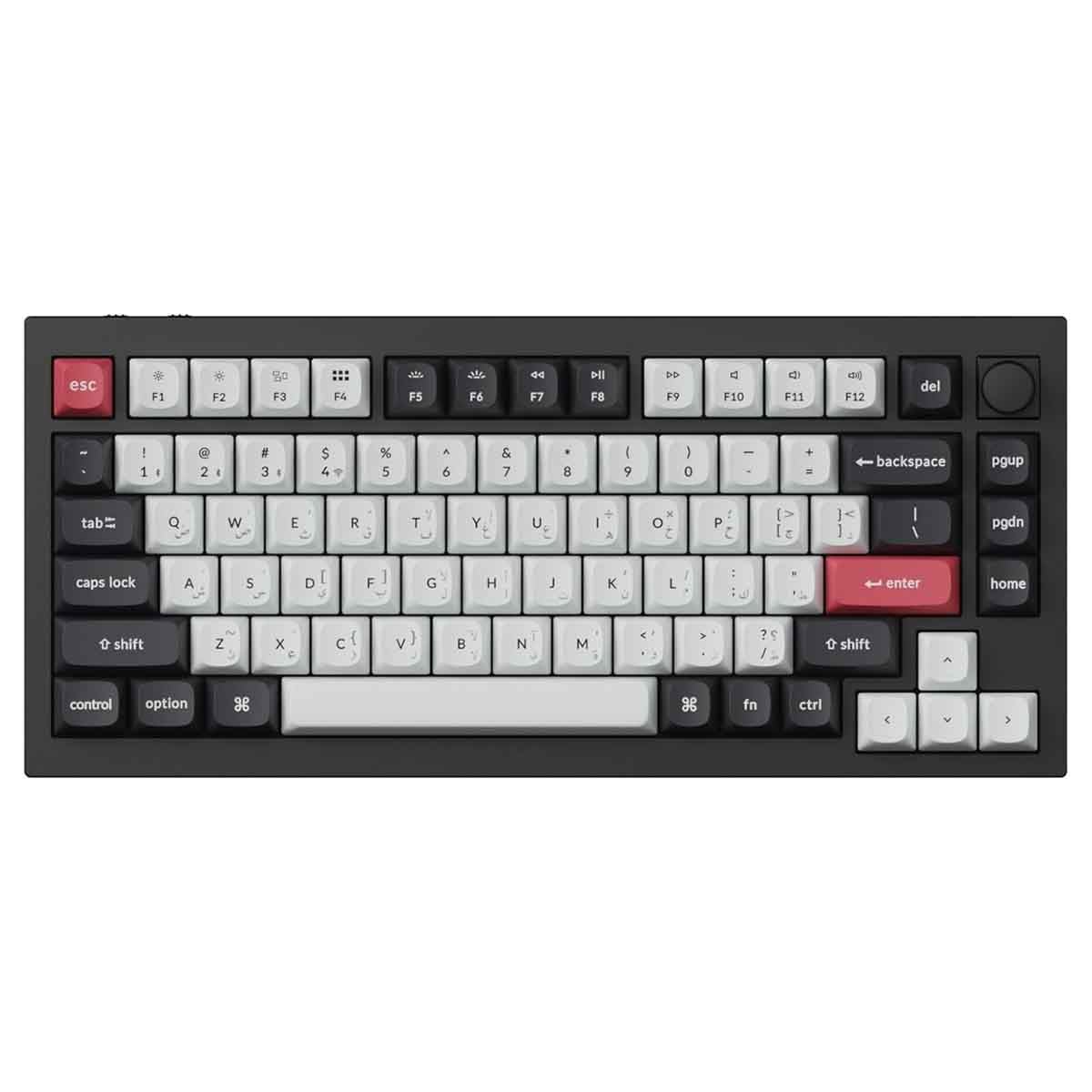 Keychron Black Q1 HE Swappable Nebula Switch Knob Version Wireless Gaming Keyboard