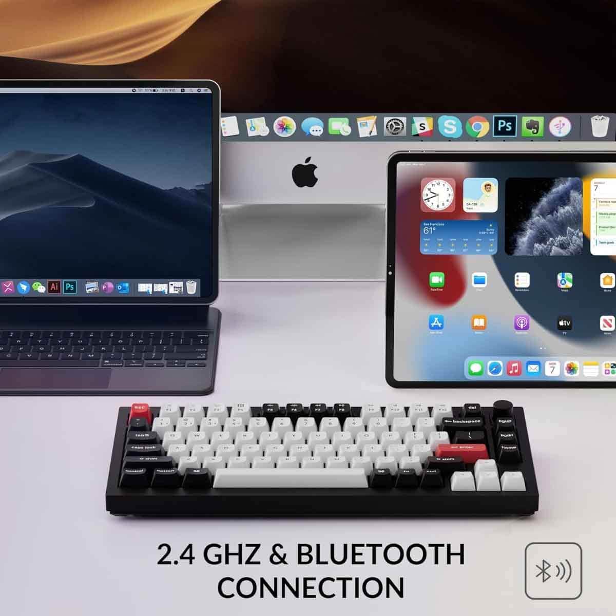 Keychron Q1 HE Swappable Nebula Switch Knob Version Wireless Gaming Keyboard