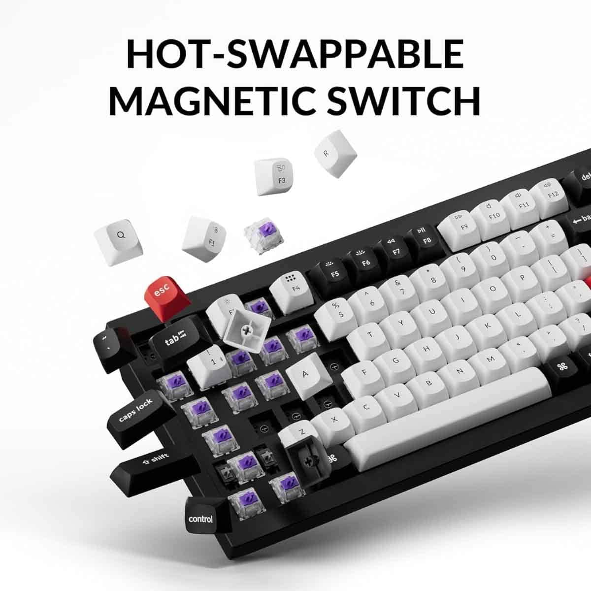 Keychron Q1 HE Swappable Nebula Switch Knob Version Wireless Gaming Keyboard