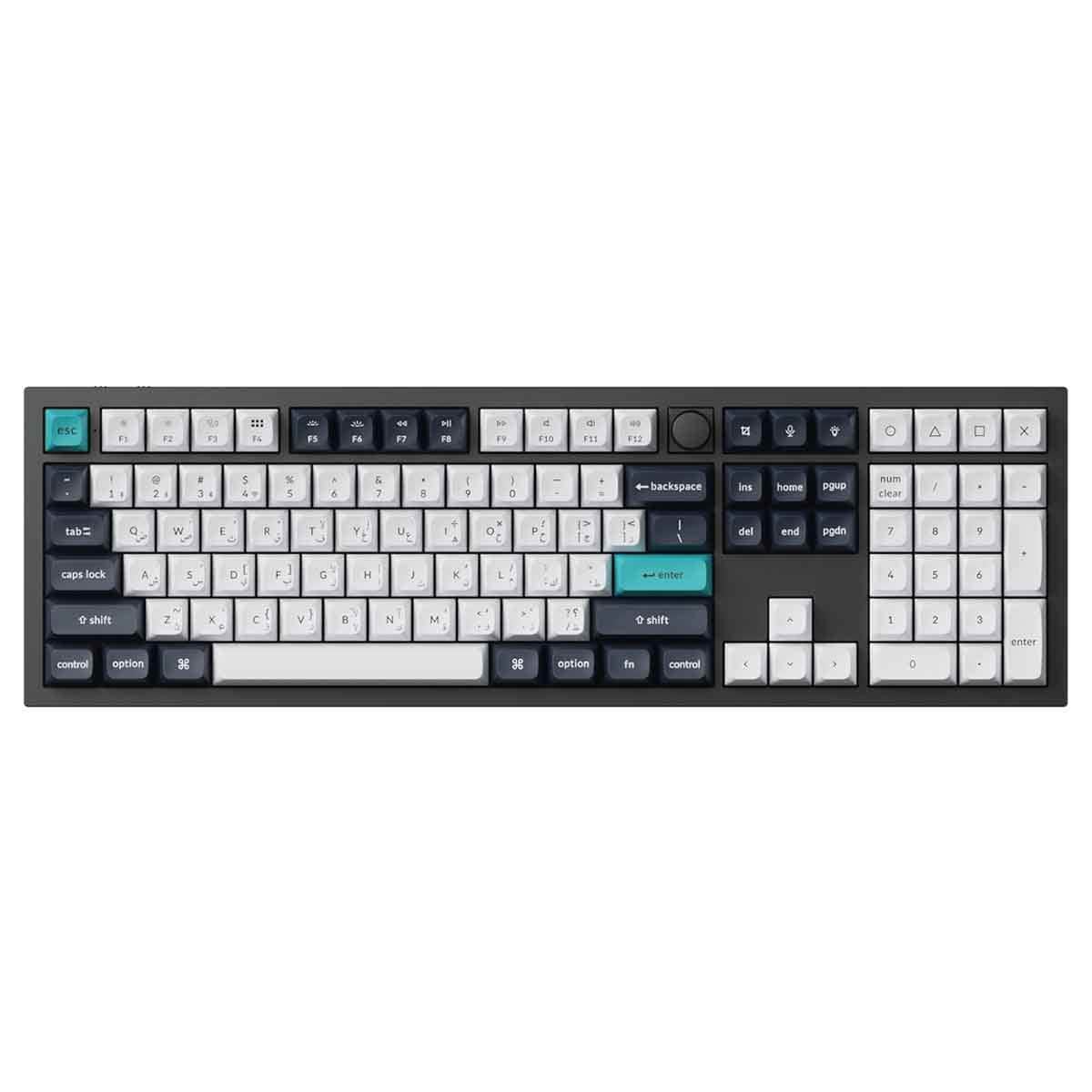 Keychron Q6 Max Swappable RGB Backlight Red Switch Knob Version Wireless Gaming Keyboard