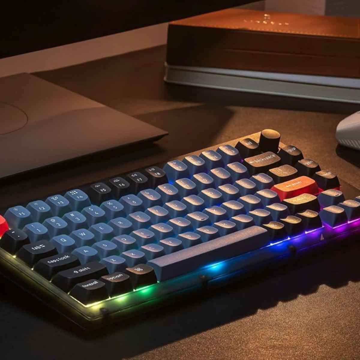 Keychron Black V1 Max QMK/VIA RGB Mechanical Arabic Wireless Gaming Keyboard