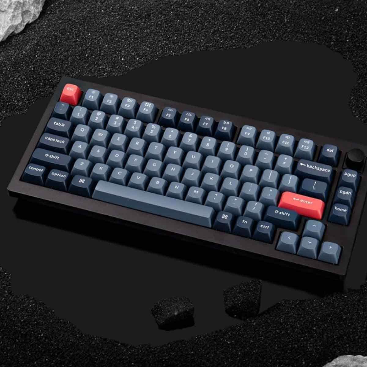 Keychron Black V1 Max QMK/VIA RGB Mechanical Arabic Wireless Gaming Keyboard