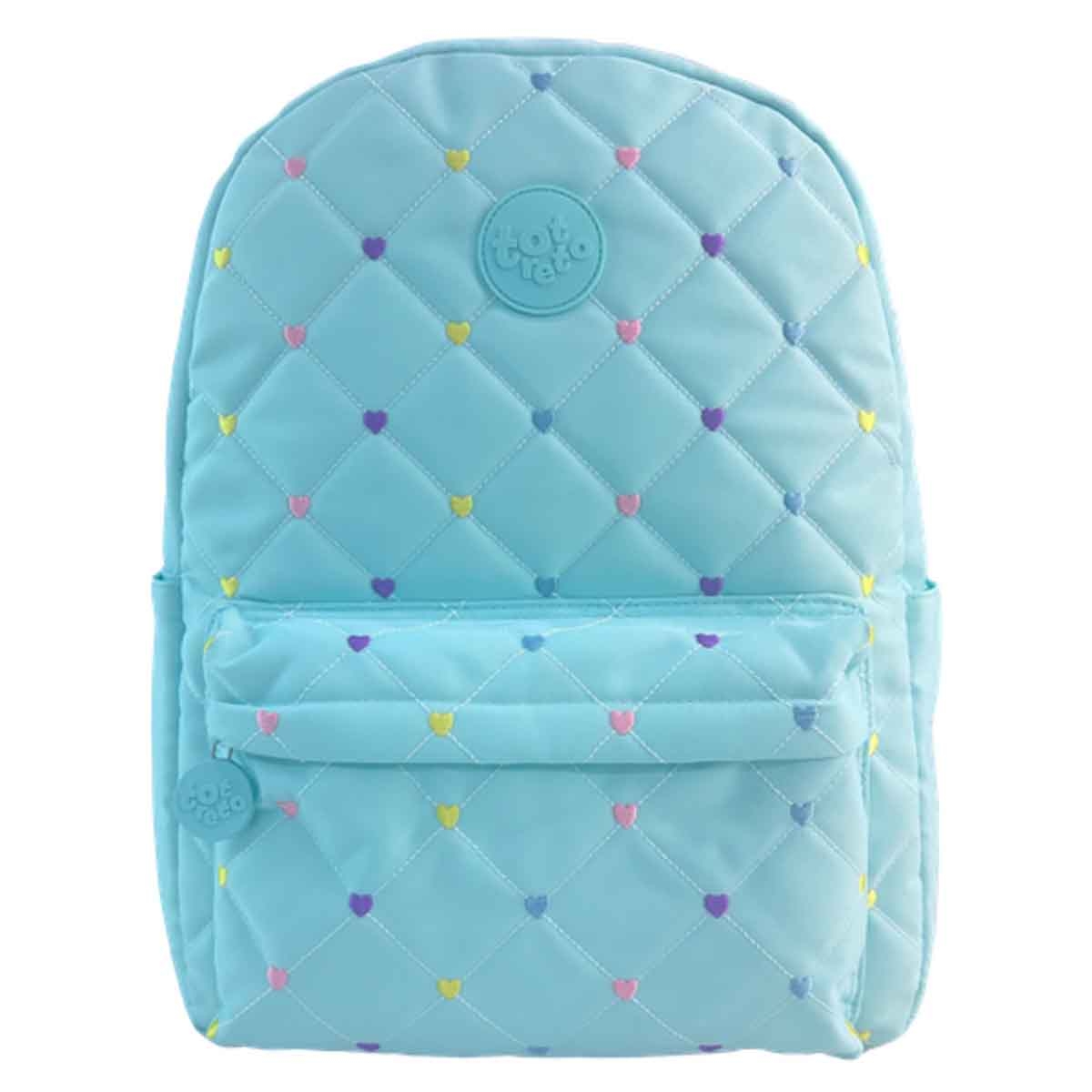 حقيبة ظهر مدرسية ورحلات يومية بتصميم بسيط وعملي مقاس 18 انش