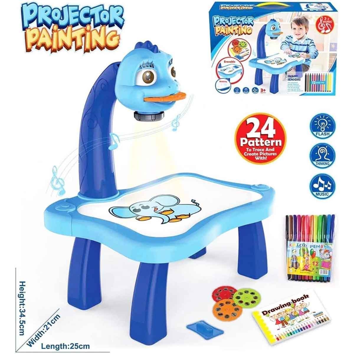 Kids Blue Projector Painting 3D Sketchpad Unisex, 3-4 Years