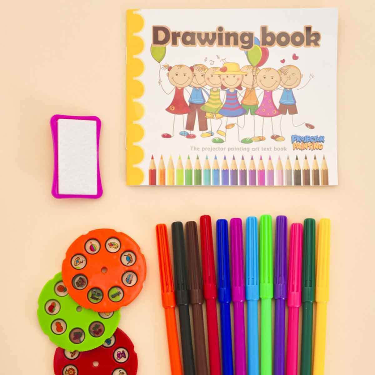 Kids Pink Projector Painting 3D Sketchpad Unisex, 3-4 Years