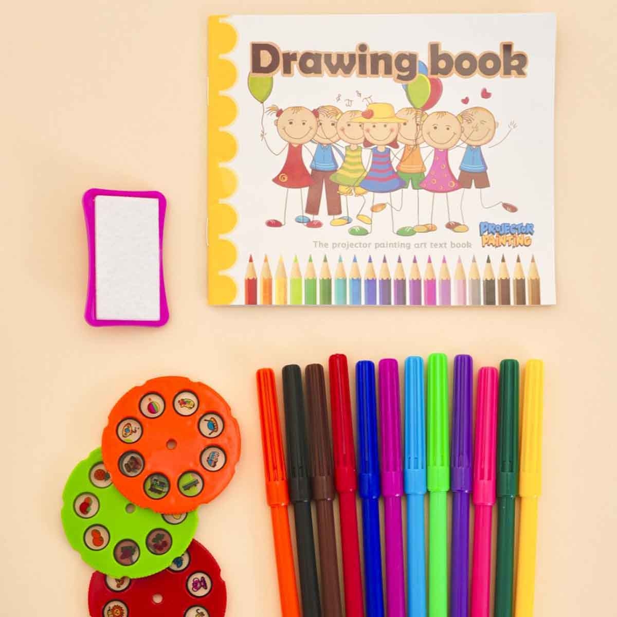 Kids Pink Projector Painting 3D Sketchpad Unisex, 3-4 Years