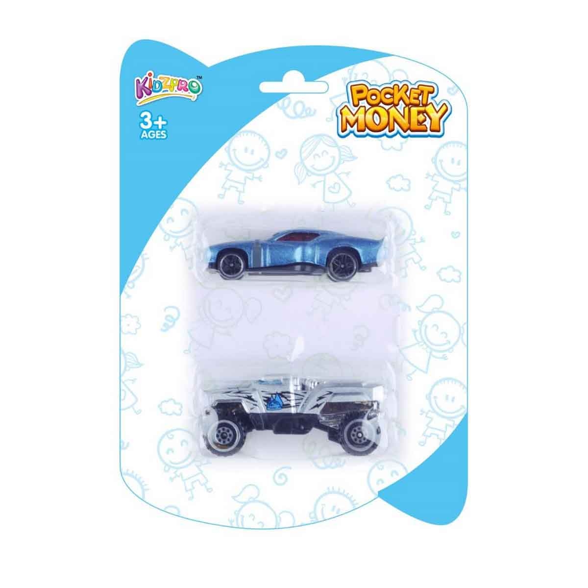 كيدز برو سيارات معدنية متنوعة للجنسين، عمر 3-4 سنوات، مجموعة من 2