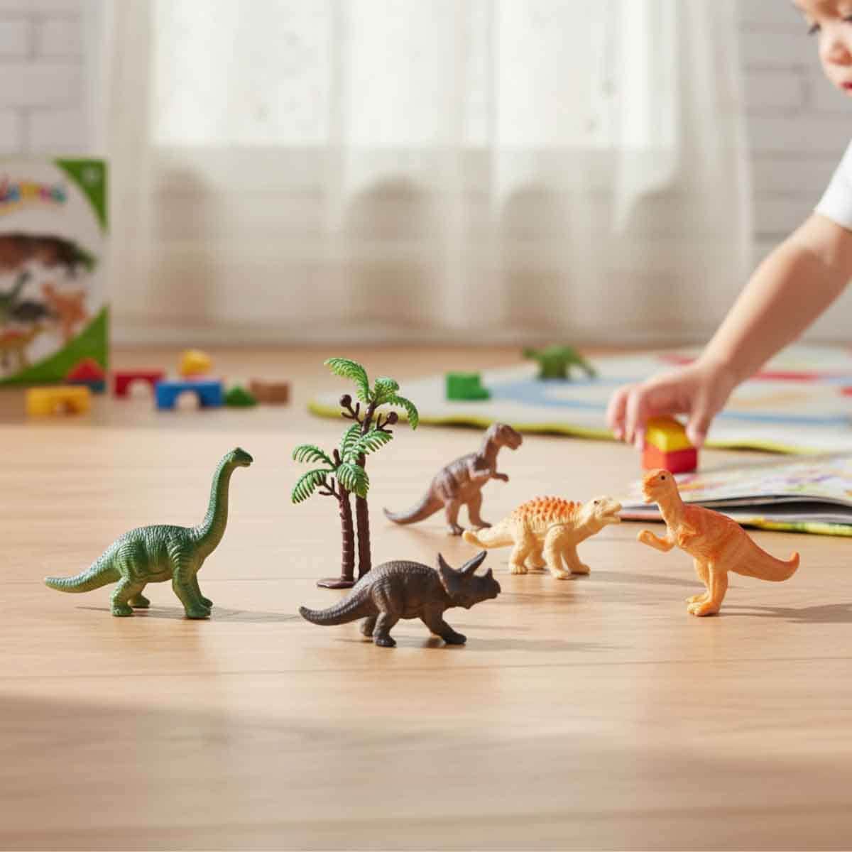 Kidzpro 7-Piece Assorted Dinasours Set Unisex, 3-4 Years