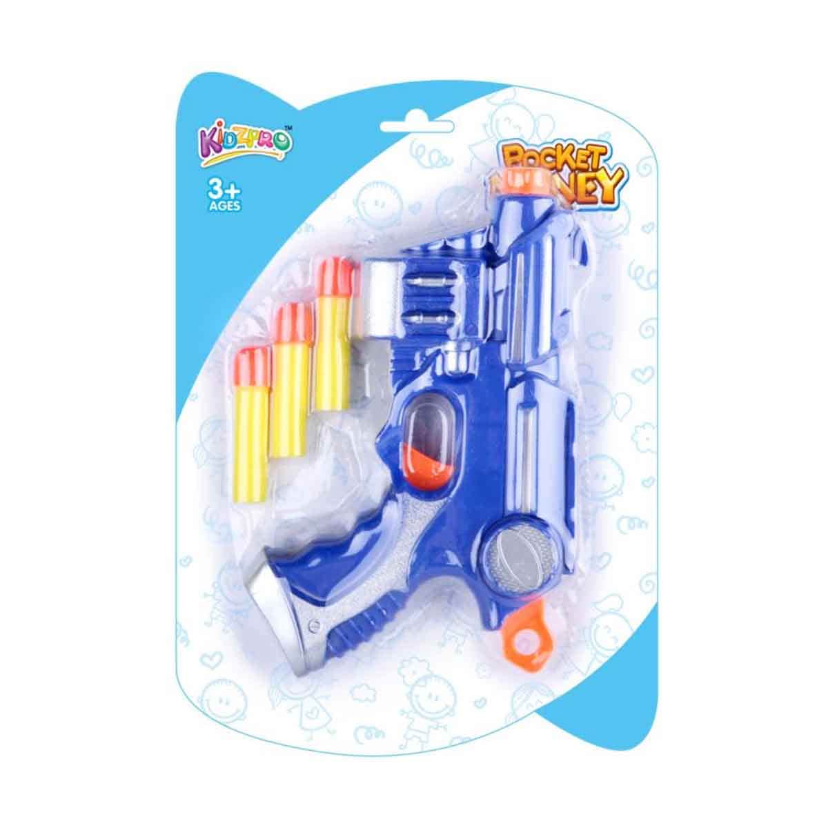 Kidzpro Assorted Blaster Gun with 3 Foam Dart Boys, 3-4 Years