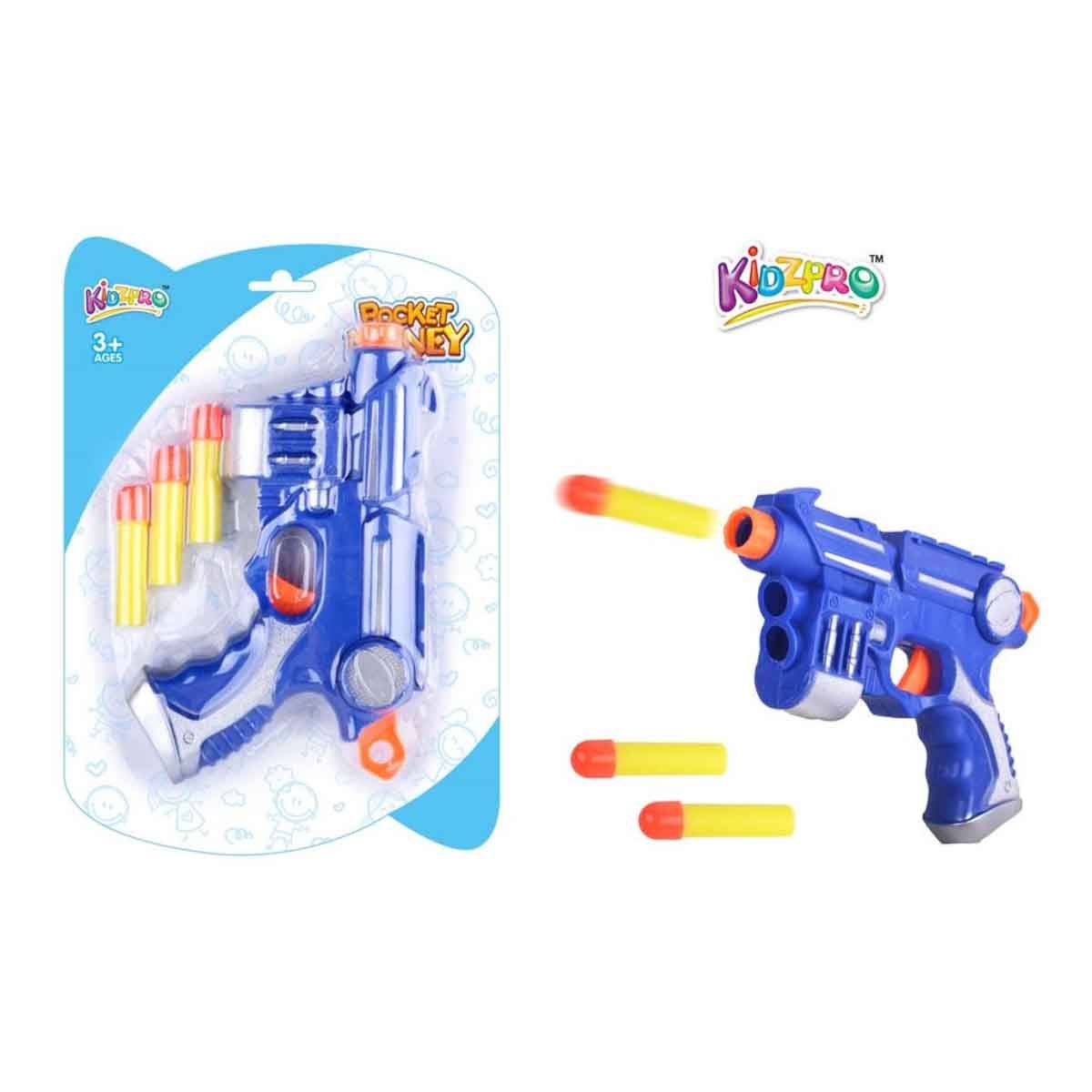كيدز برو مسدس بلاستر منوع مع 3 طلقات فوم للأولاد، 3-4 سنوات