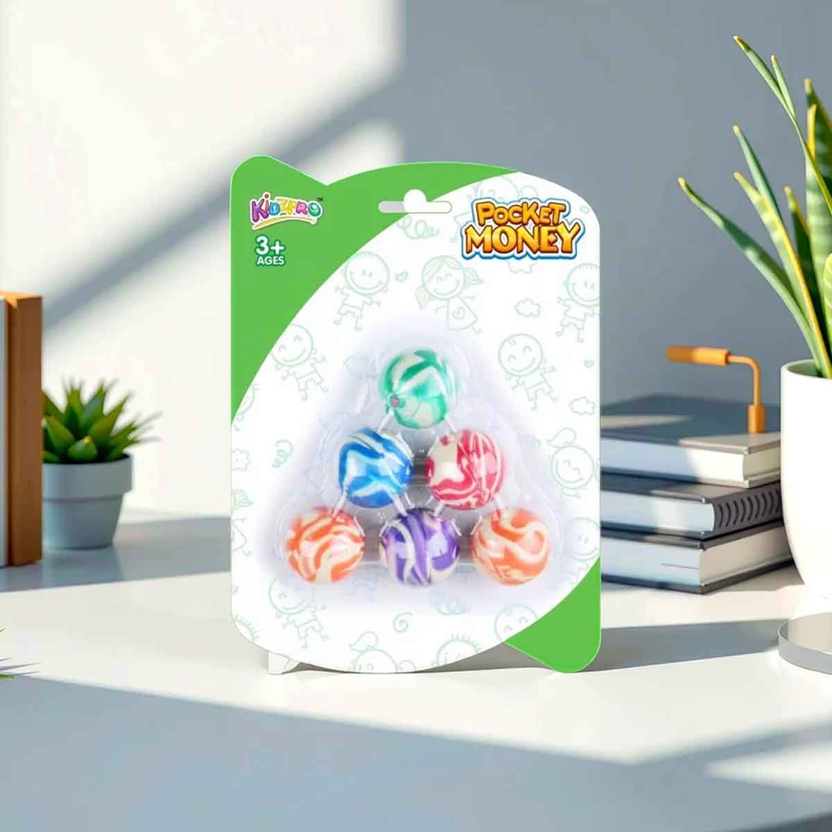 Kidzpro Pocket Money Bouncing Ball Unisex, 3-4 Years