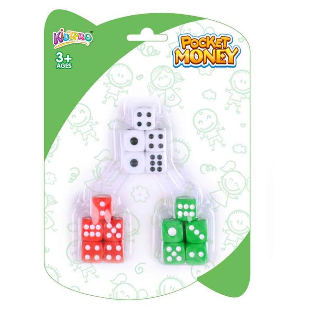 Kidzpro 15-Pieces Game Dice Unisex, 3-4 Years