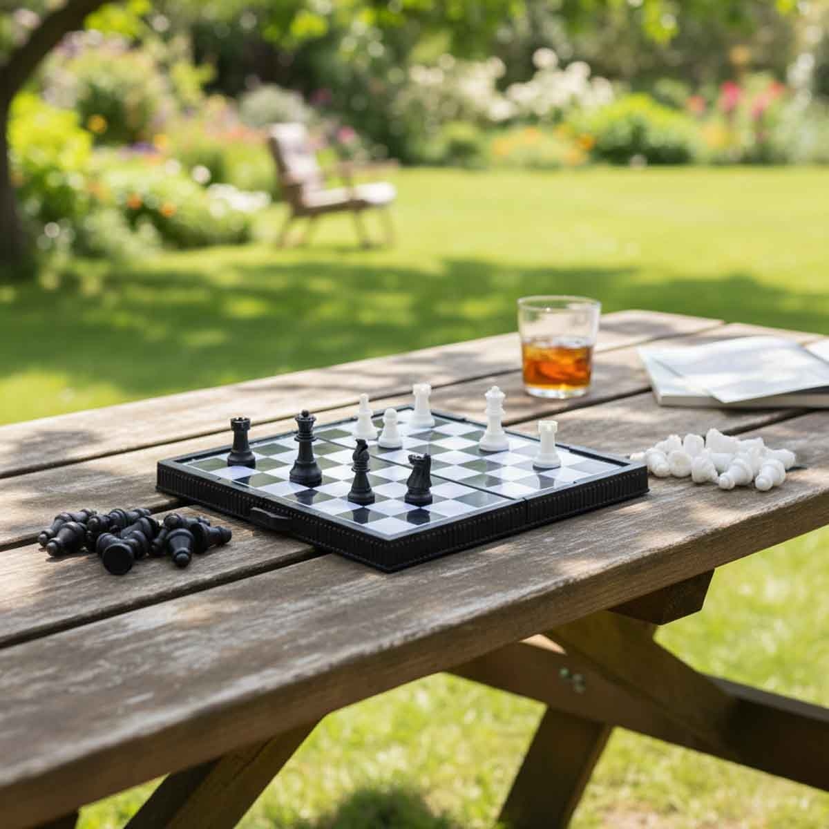 كيدز برو طقم شطرنج مغناطيسي قابل للطي للجنسين، 3-4 سنوات