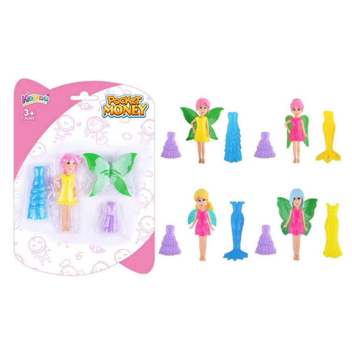 Kidzpro Pocket Money 3.5" Mini Princess Assorted Doll Girls, 3-4 Years