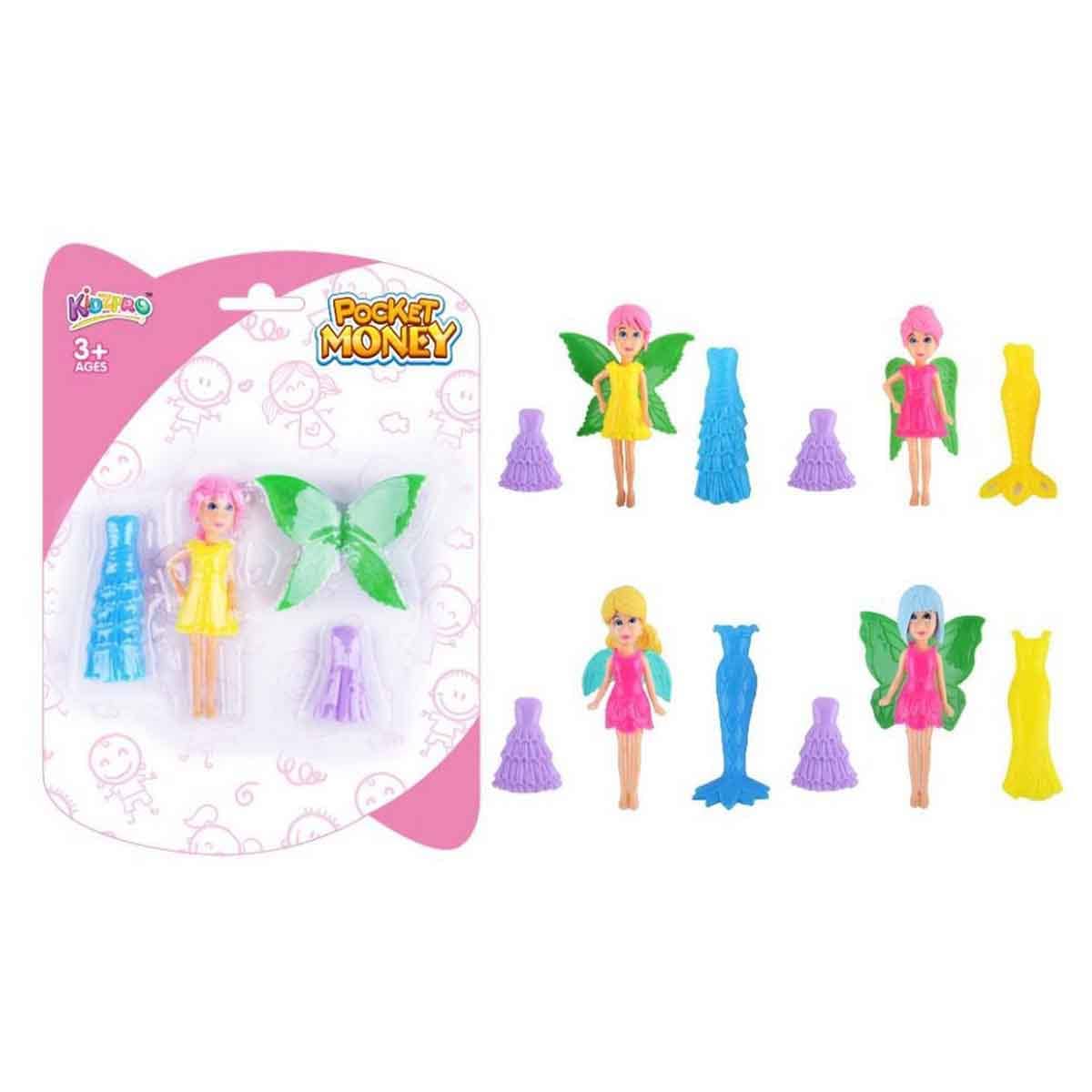 Kidzpro Pocket Money 3.5" Mini Princess Assorted Doll Girls, 3-4 Years