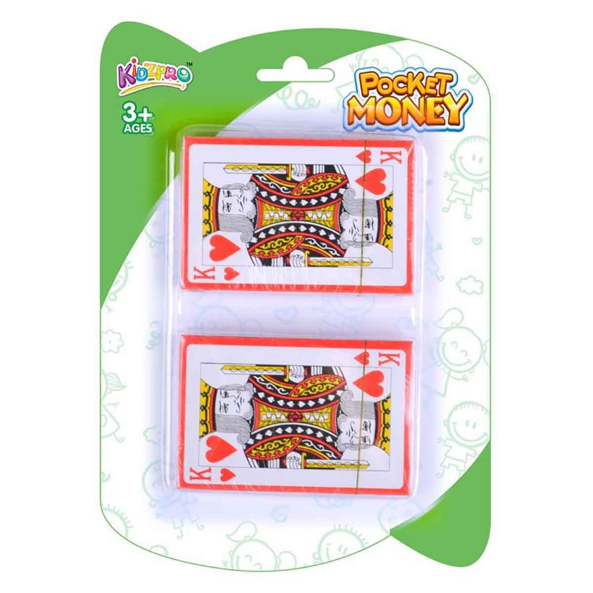 Kidzpro 2-Decks 54-Pieces Playing Cards Unisex, 3-4 Years