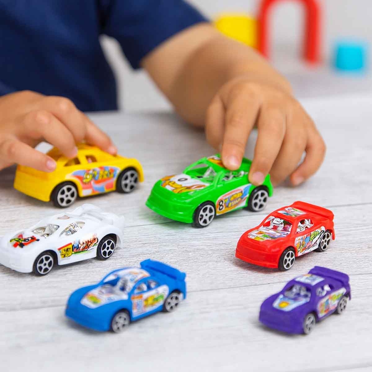 Kidzpro Pull Back Racing Car Boys, 3-4 Years, Pack of 6