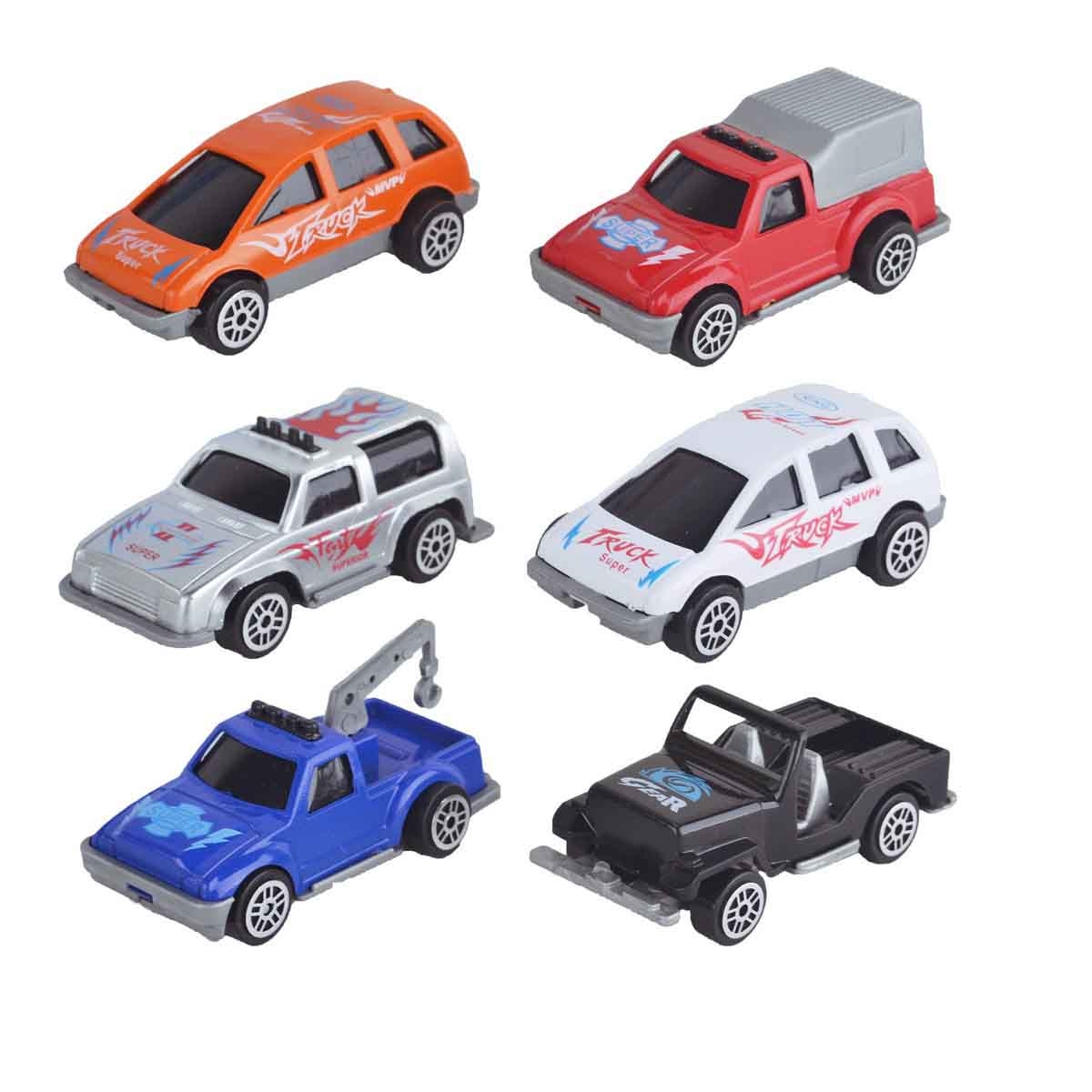 كيدز برو مجموعة سيارات سباق فري ويل للأولاد، عمر 3-4 سنوات، مجموعة من 6