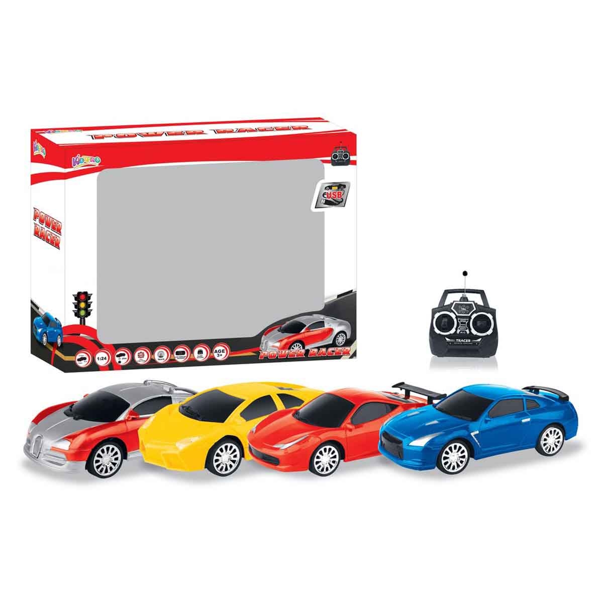 Kidzpro 1:16 Scale Power Racer Remote Control Car Boys, 3-4 Years