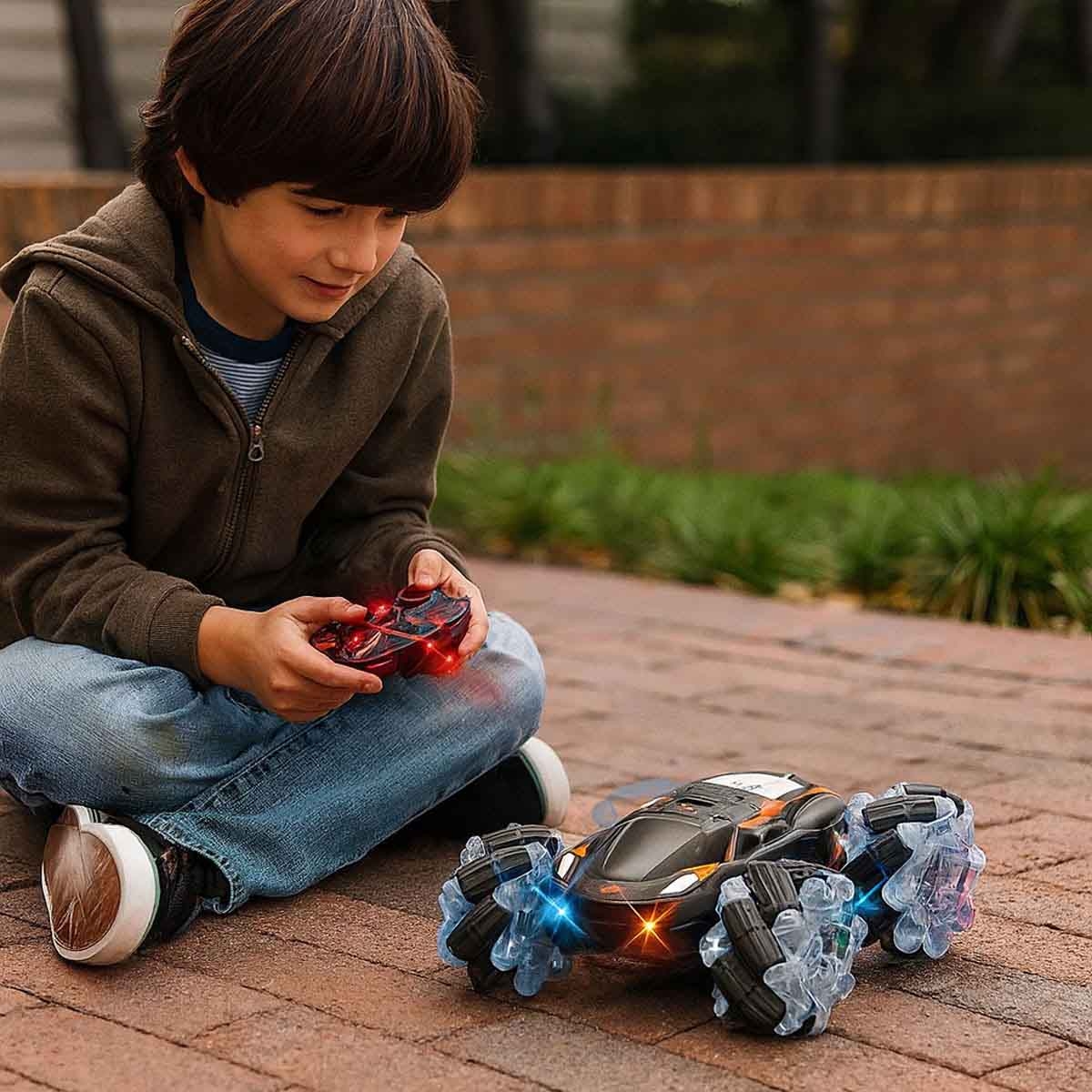 Kidzpro 2.4 GHz Roller Wheels Assorted Remote Control Car Boys, 5-7 Years