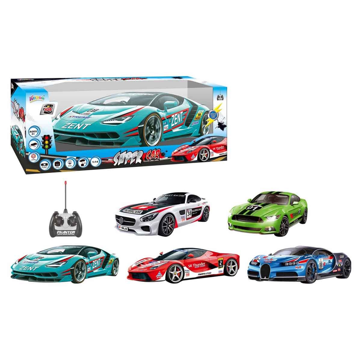 Kidzpro Remote Control Assorted Super Car Boys, 3-4 Years