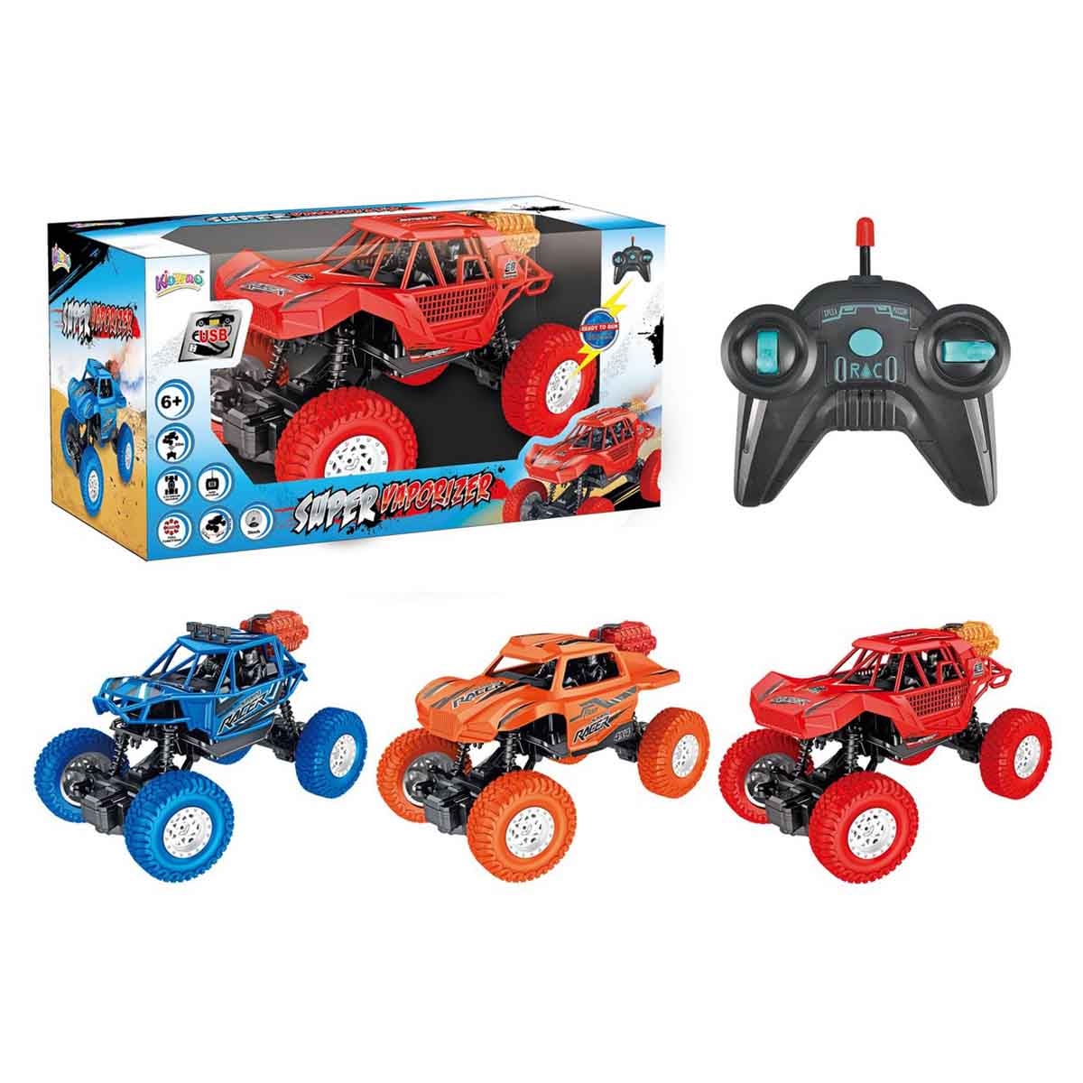 Kidzpro 1:14 Super Vaporizer Assorted Remote Control Car Boys, 5-7 Years