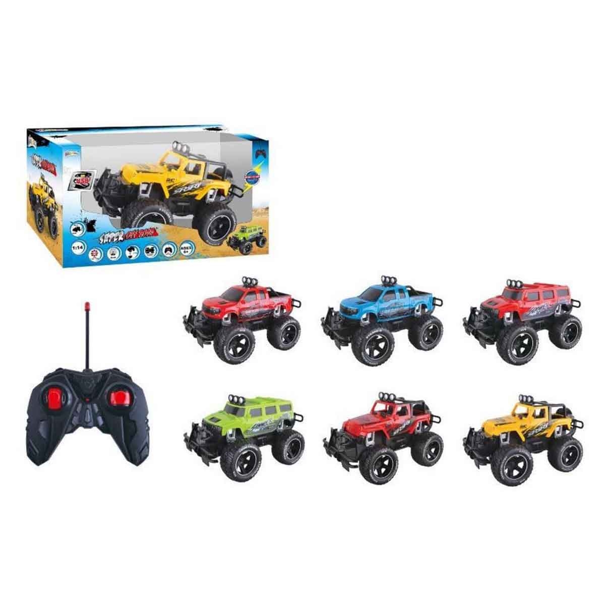 كيدز برو مقياس 1:16 سيارة ريموت كنترول سوبر أوف رود بإضاءة متنوعة للأولاد، عمر 5-7 سنوات