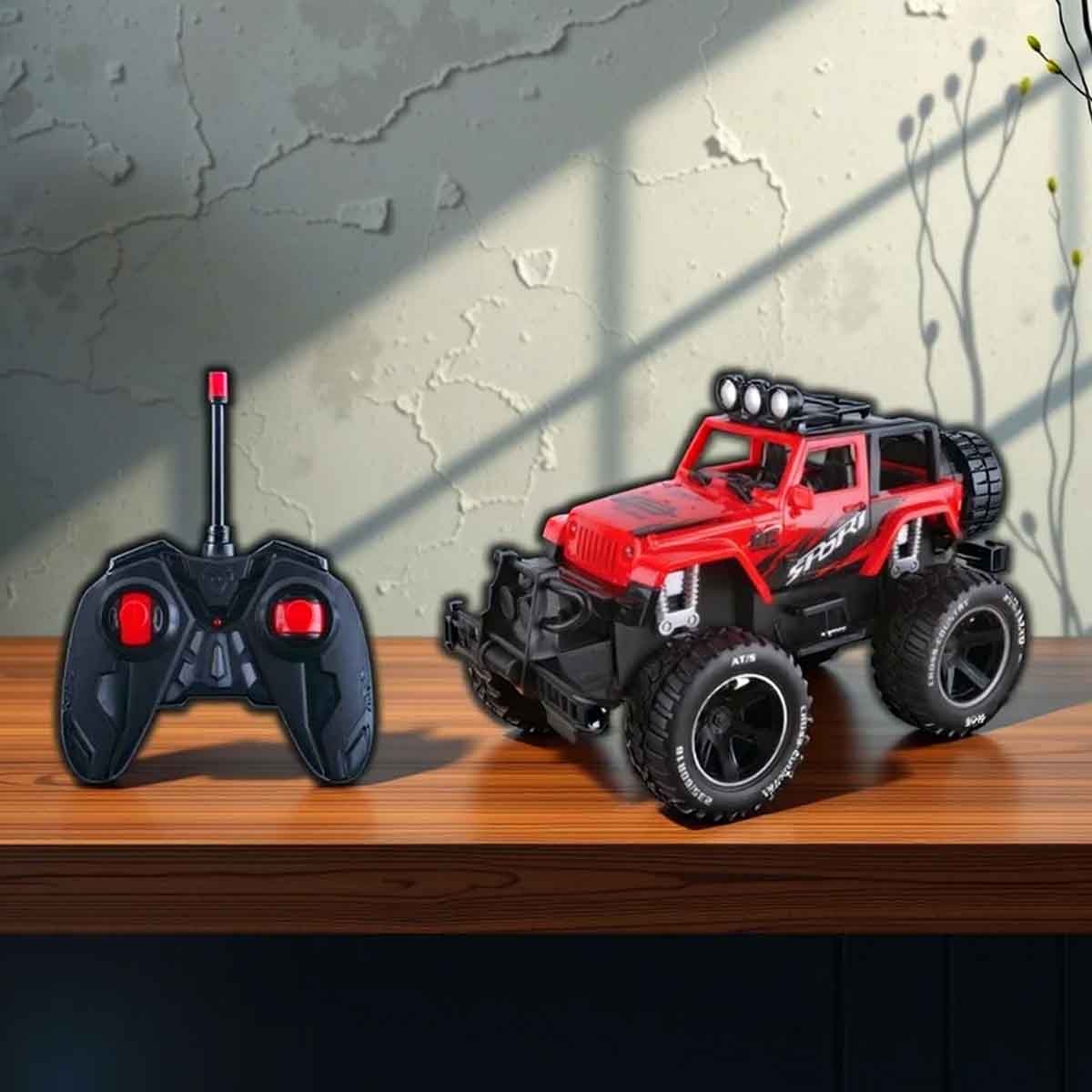 كيدز برو مقياس 1:16 سيارة ريموت كنترول سوبر أوف رود بإضاءة متنوعة للأولاد، عمر 5-7 سنوات