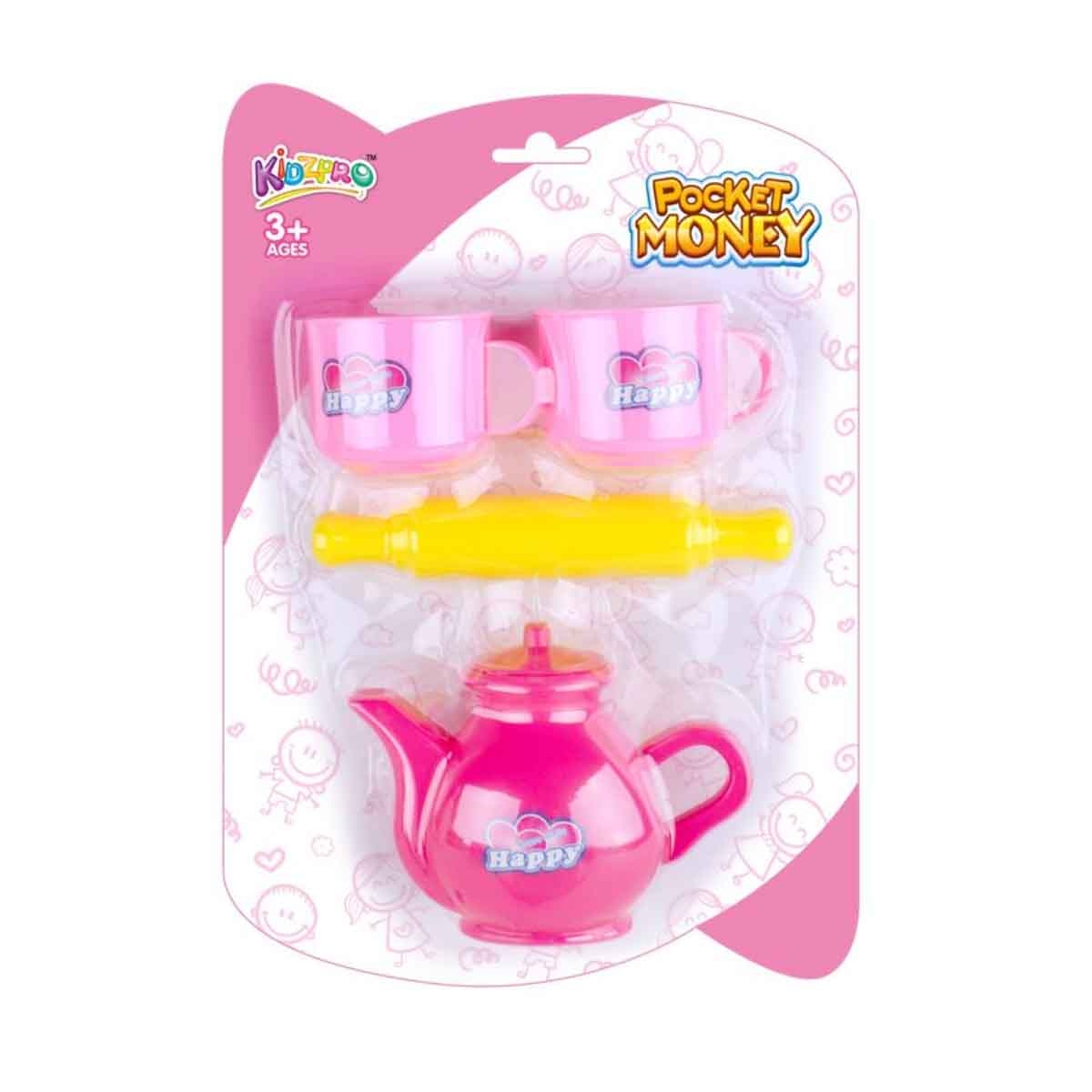 كيدزبرو مجموعة وقت الشاي متنوعة للبنات، 3-4 سنوات
