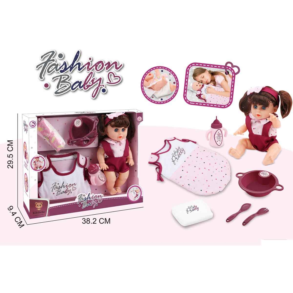 كيكي بيبي مجموعة دمية تدريب على استخدام الحمام تفاعلية مقاس 12 انش للبنات من عمر 3-4 سنوات