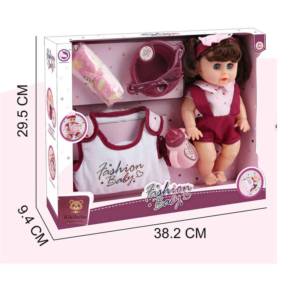 كيكي بيبي مجموعة دمية تدريب على استخدام الحمام تفاعلية مقاس 12 انش للبنات من عمر 3-4 سنوات