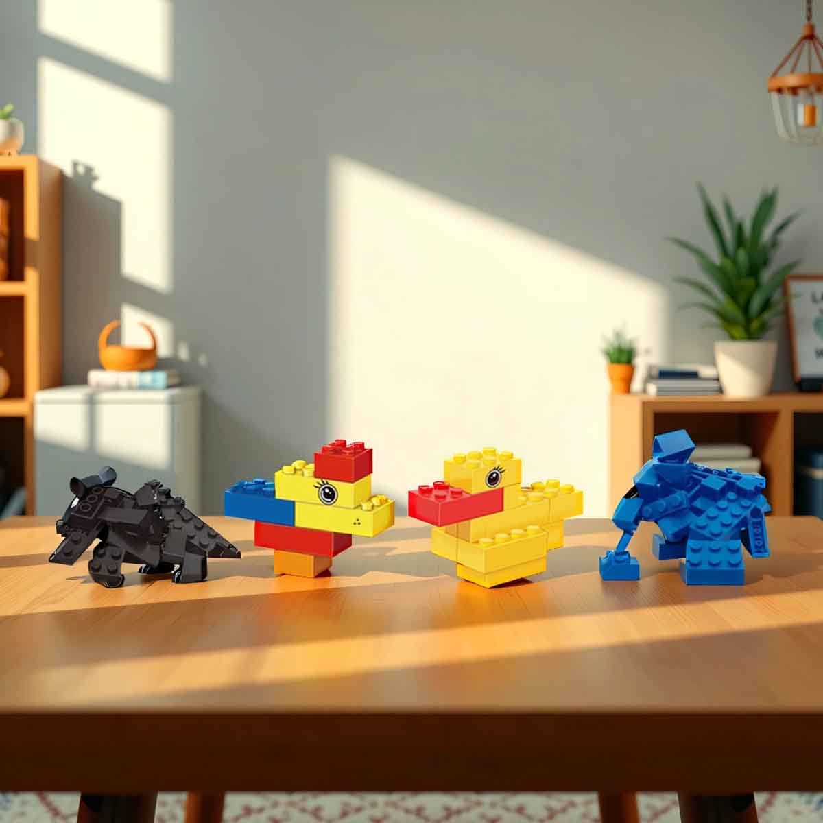 Kikibebe 300-Piece Building Block Table Unisex, 3-4 Years